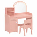 table-enfant-avec-chaise-et-miroir-acrylique-lumiere-led-etageres-et-tiroir-dispositif-antibasculement-shyyrt1462um