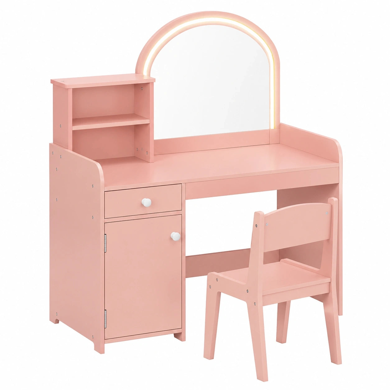 table-enfant-avec-chaise-et-miroir-acrylique-lumiere-led-etageres-et-tiroir-dispositif-antibasculement-shyyrt1462um